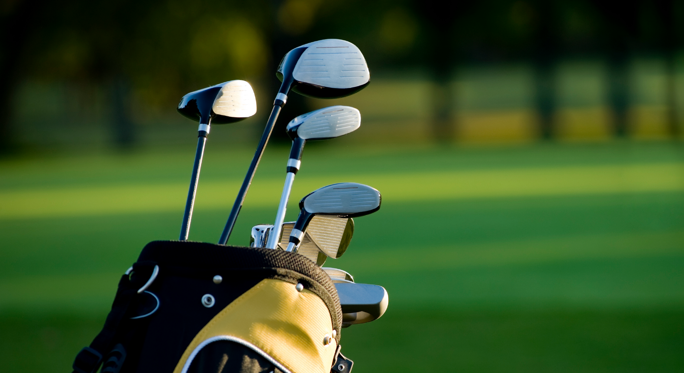 Golf clubs on course