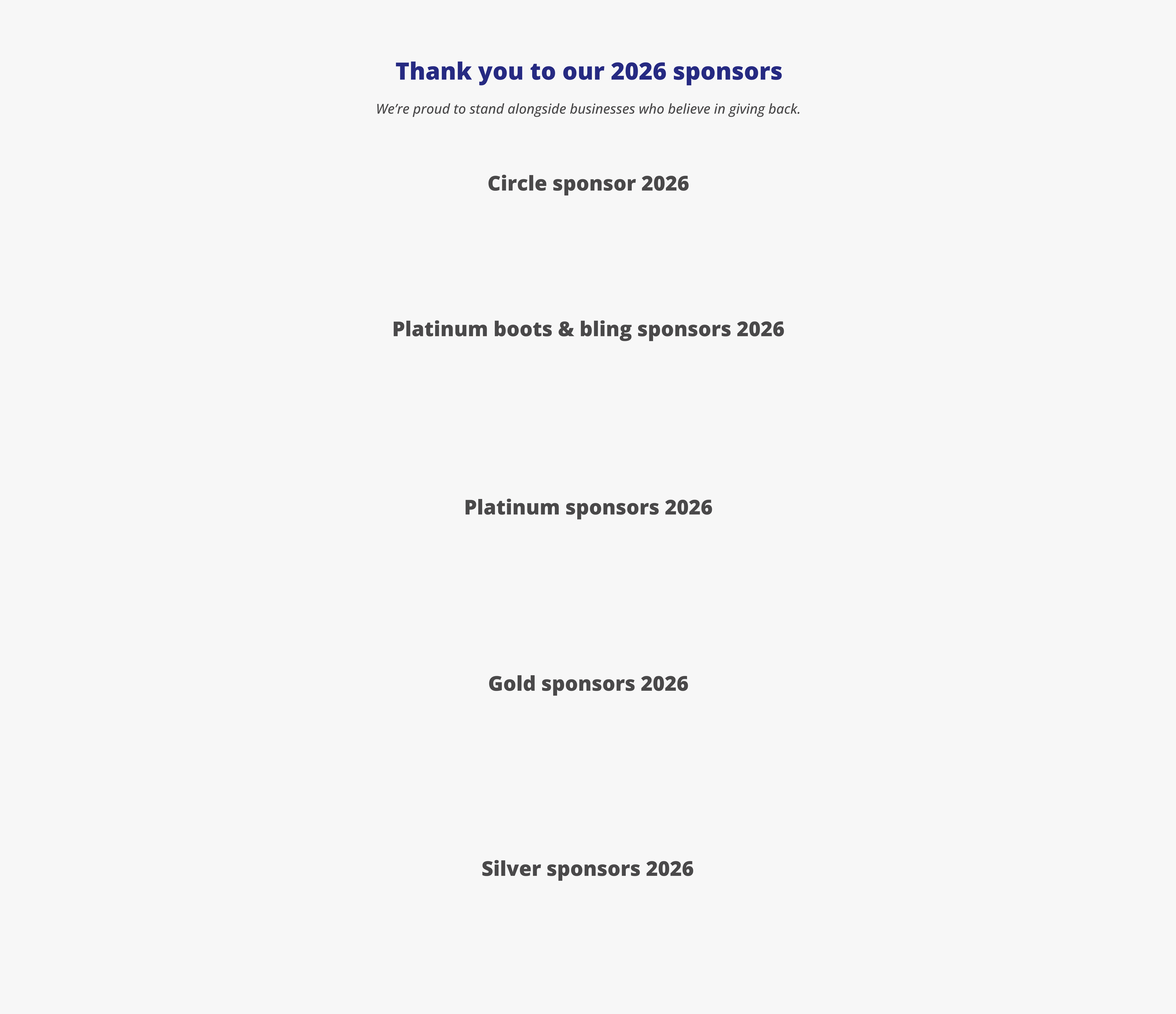 2026 Texas Sponsor logos