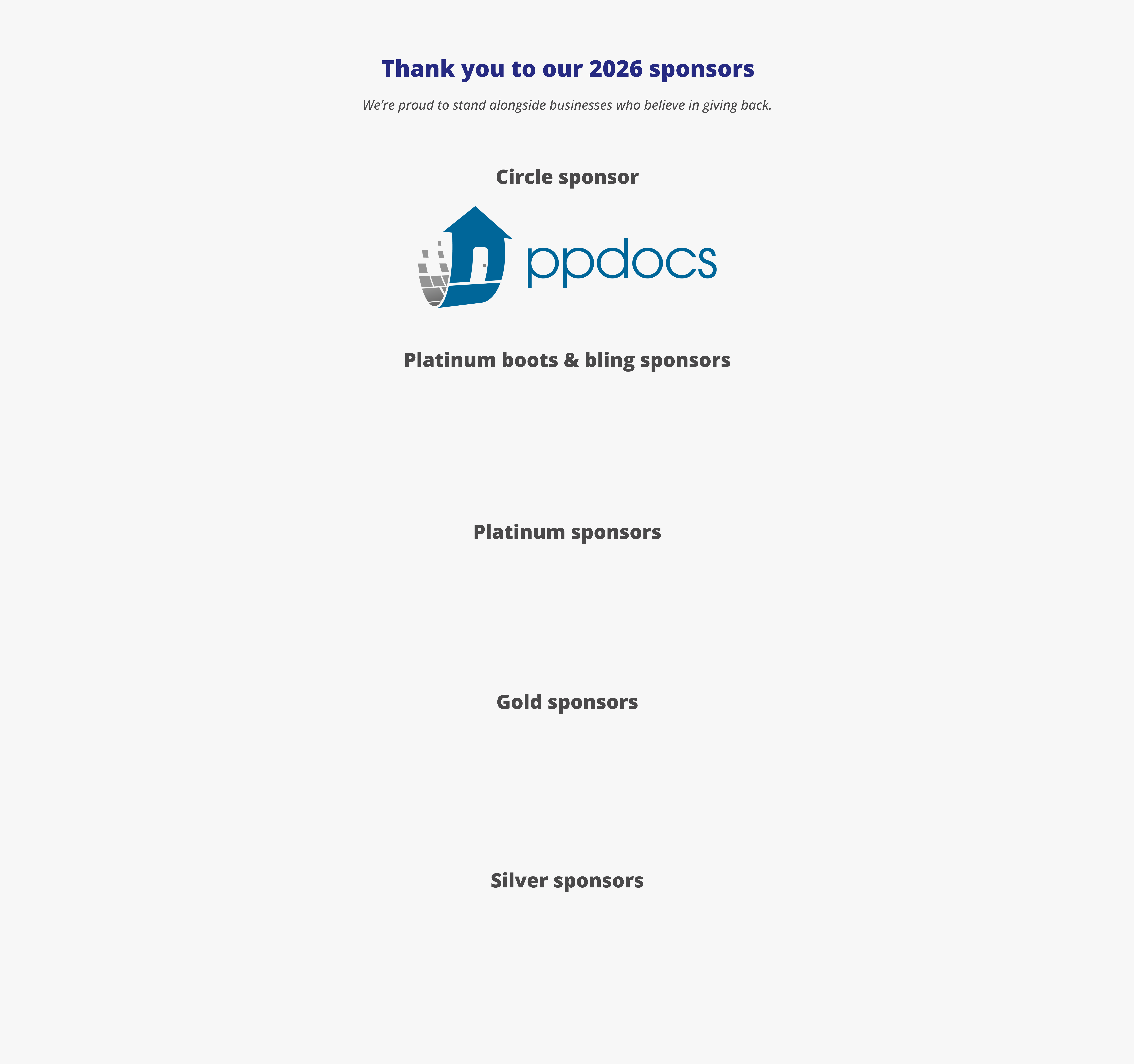 2026 Texas Sponsor logos