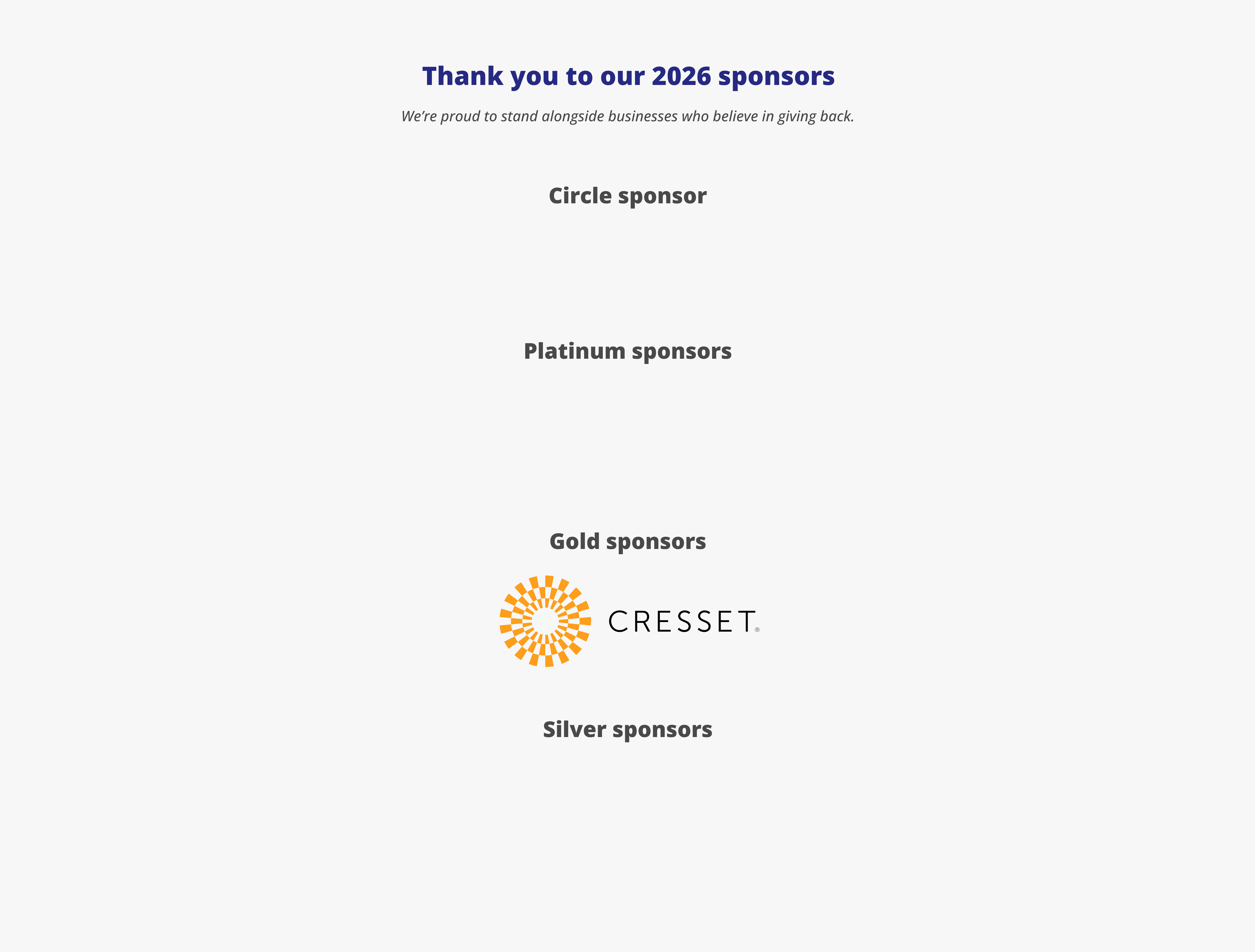 2026 Chicago Sponsor logos