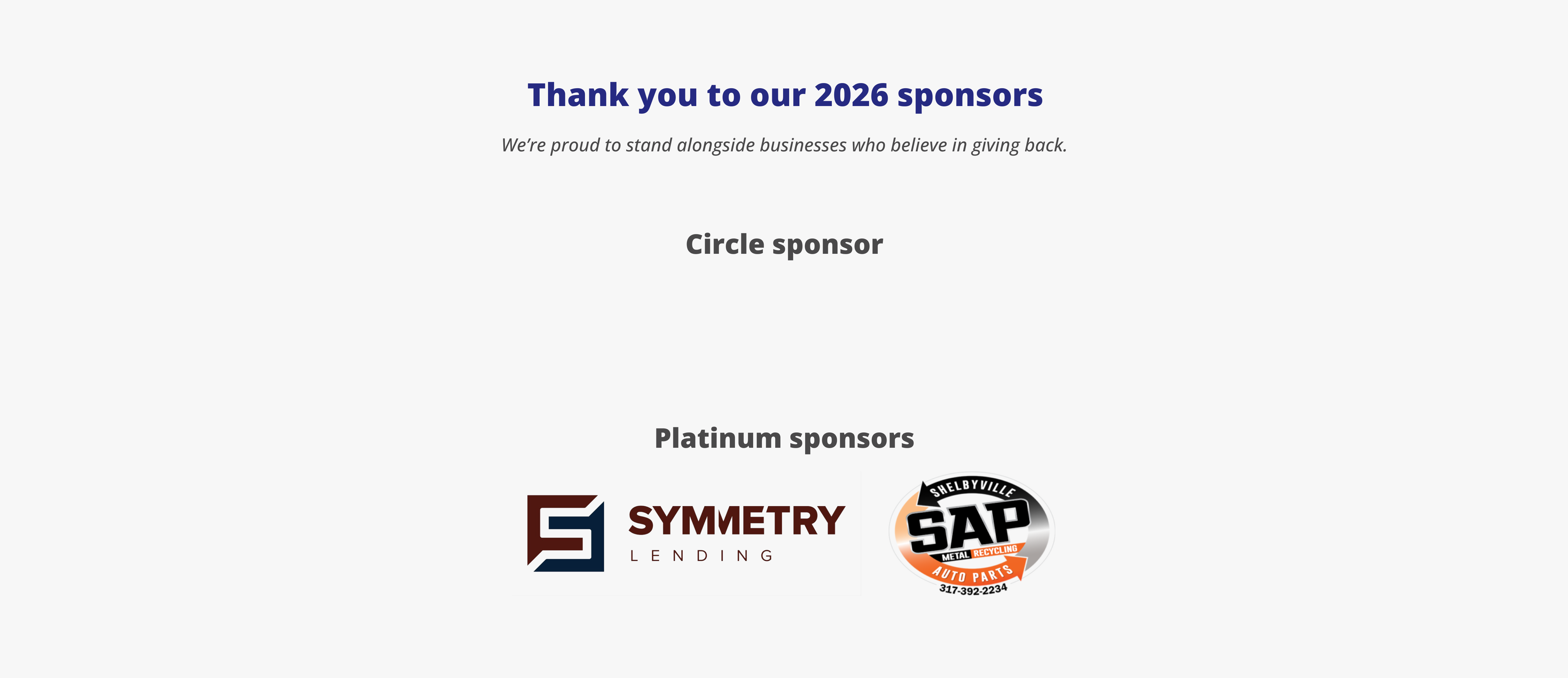 2026 Indiana Sponsor logos