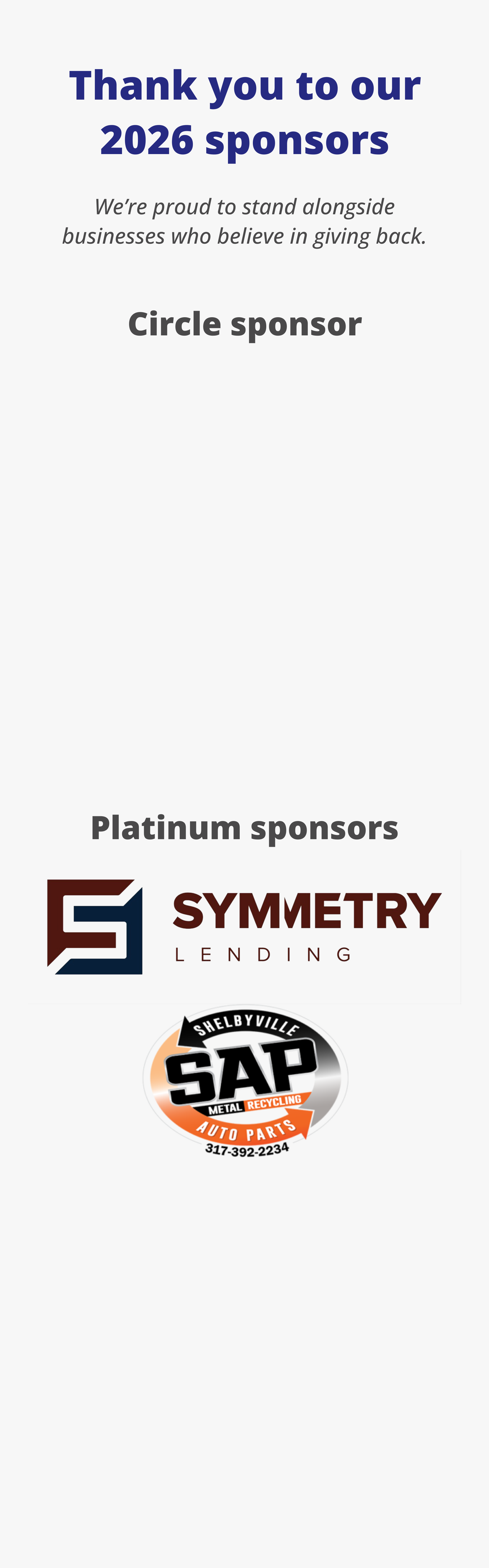 2026 Indiana Sponsor logos
