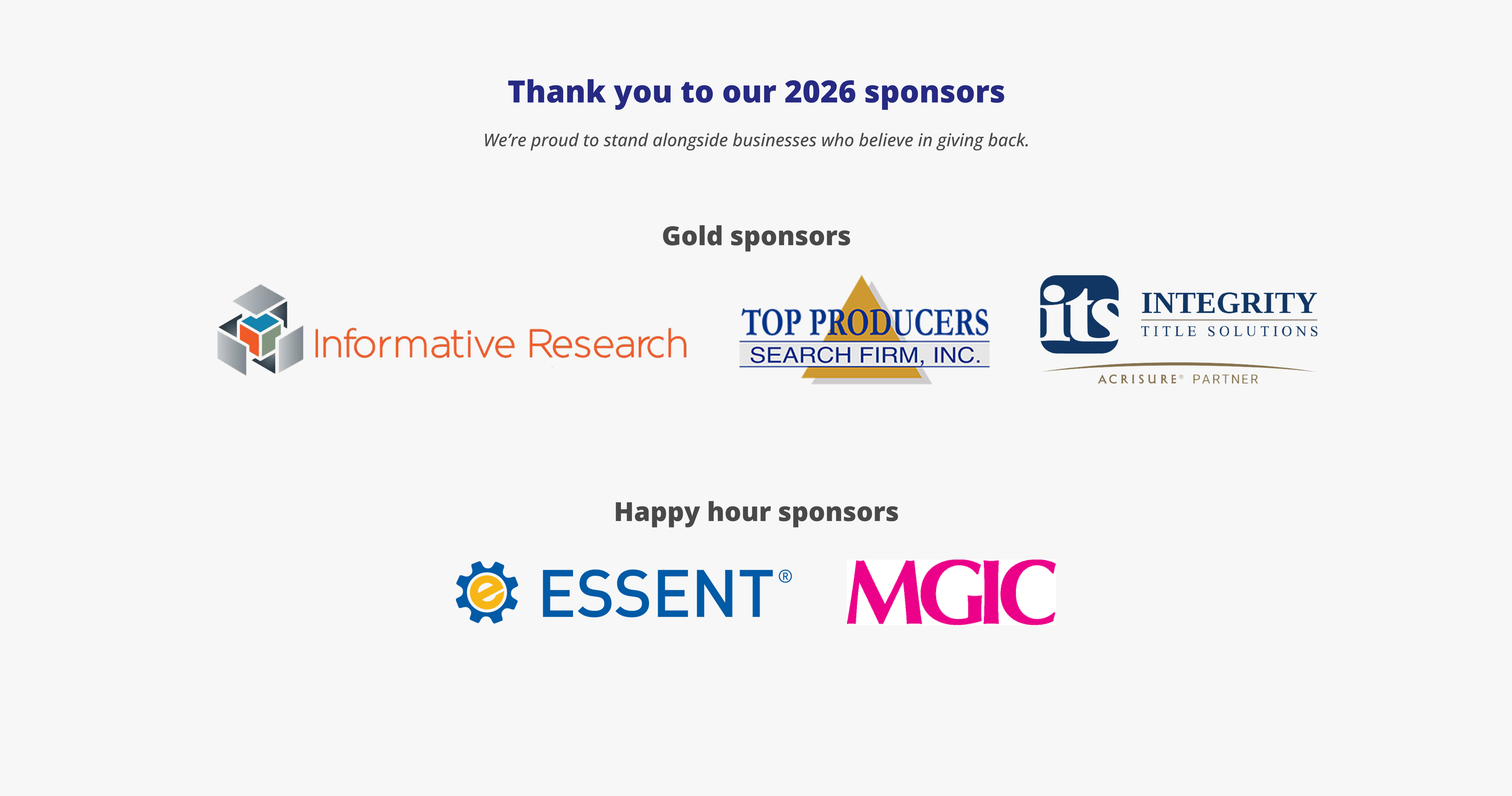 2026 Midwest Sponsor logos